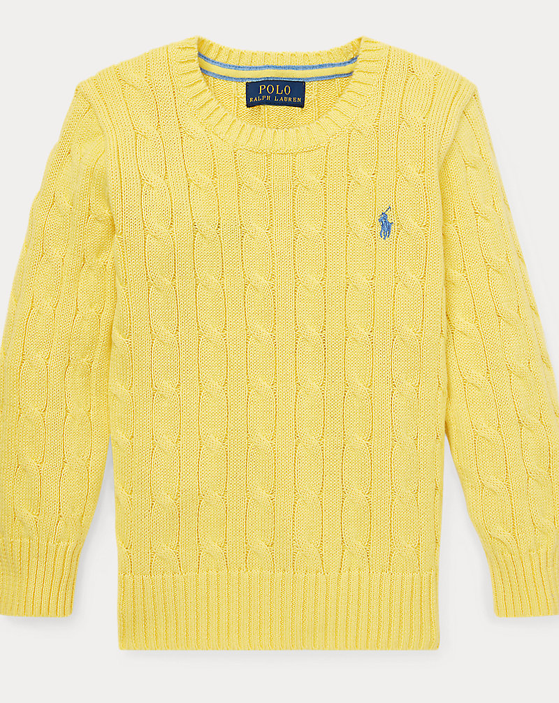 Cable-Knit Cotton Sweater Boys 2-7 1
