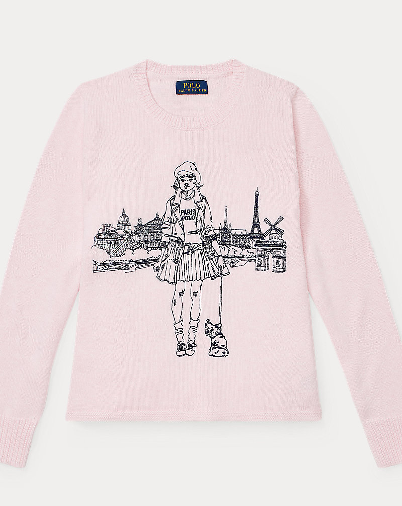 Embroidered Cotton Sweater GIRLS 7-14 YEARS 1