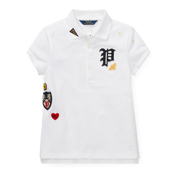 Patchwork Stretch Pique Polo GIRLS 7-14 YEARS 1