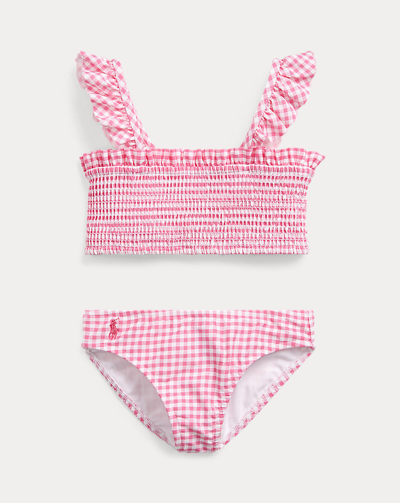 Gingham Two-Piece Swimsuit Girls 2-6x 1