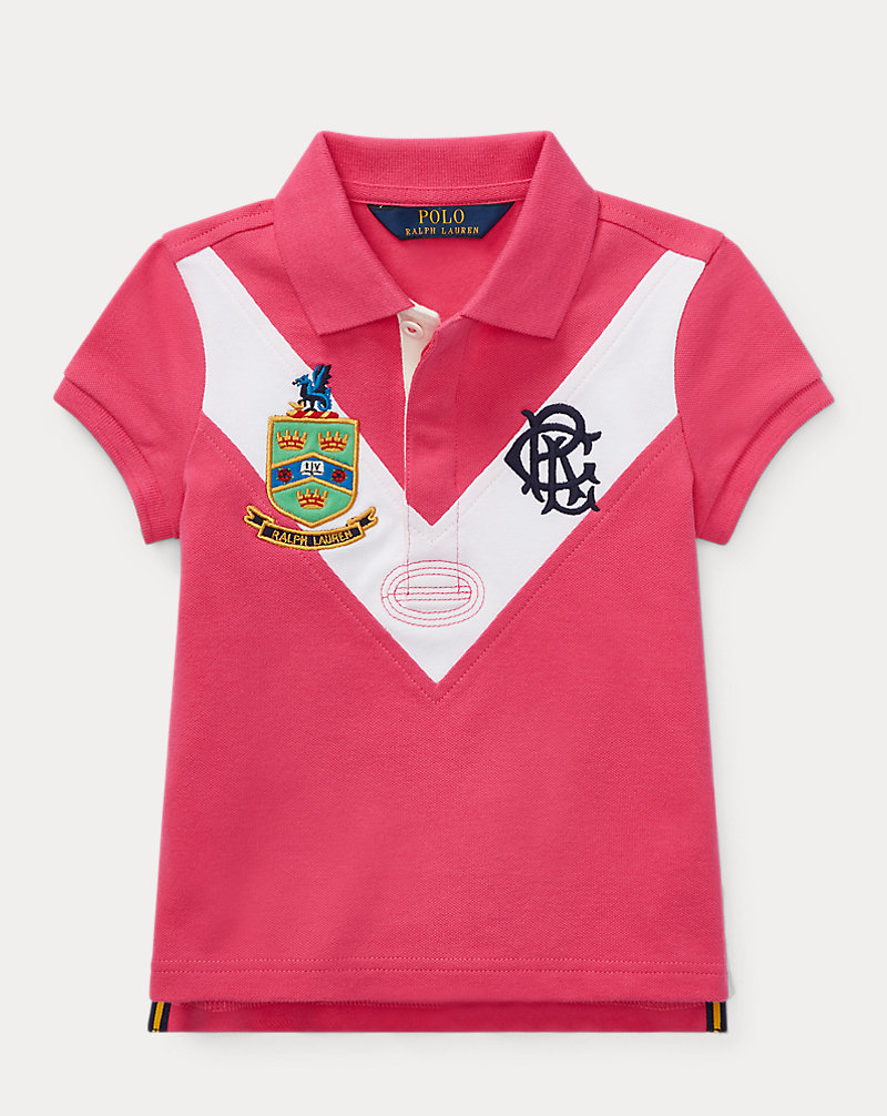 Cotton Mesh Graphic Rugby GIRLS 1.5-6.5 YEARS 1