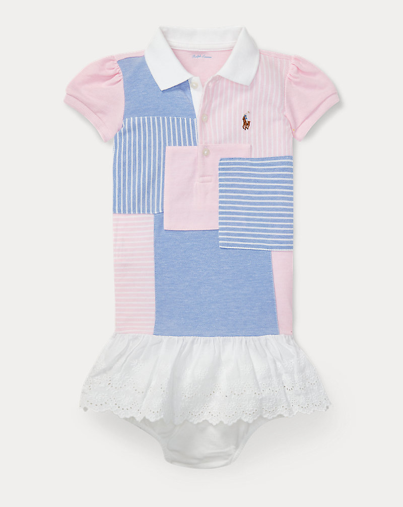 Patchwork Polo Dress & Bloomer Baby Girl 1