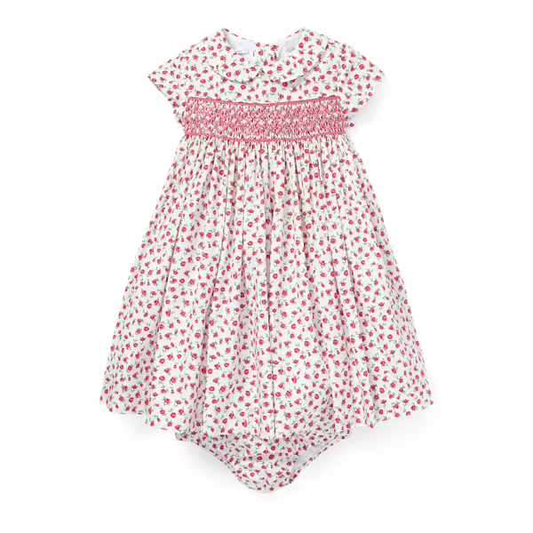 Floral Hand-Smocked Dress Baby Girl 1