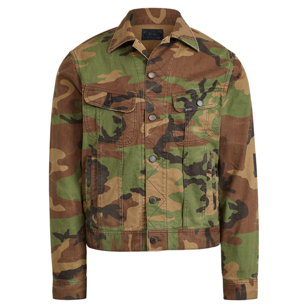 camo denim trucker jacket