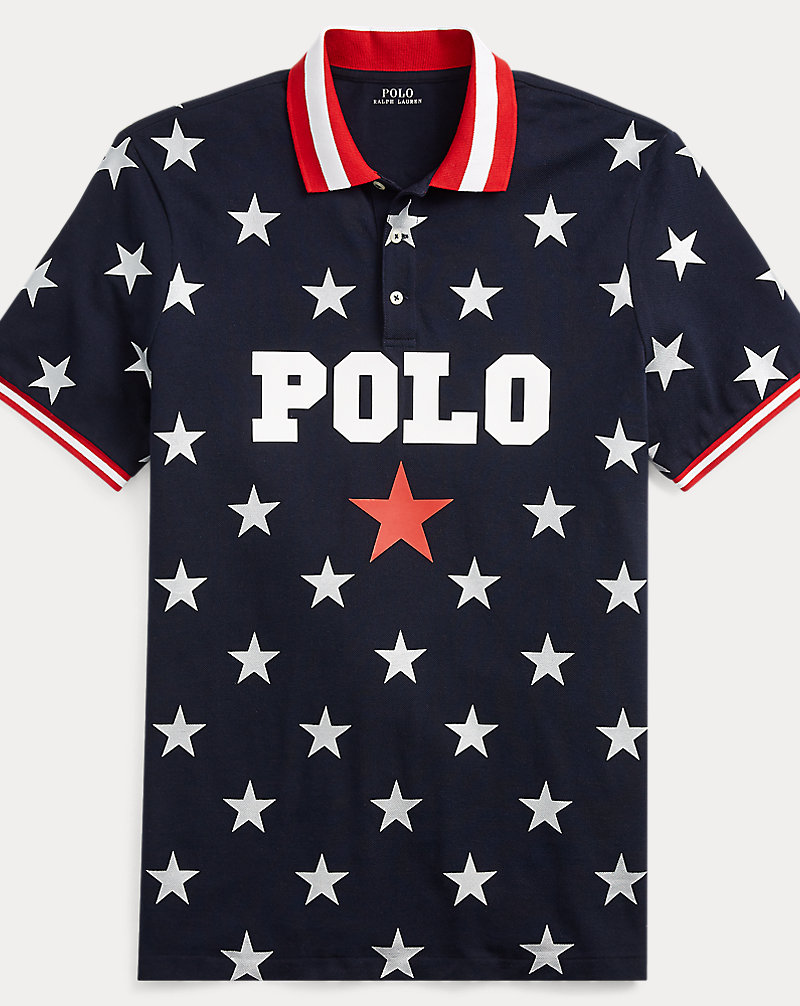Classic Fit Star Mesh Polo Polo Ralph Lauren 1