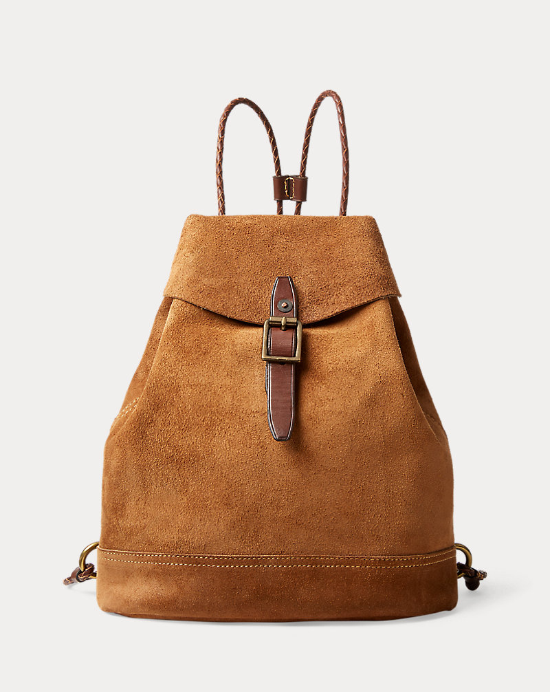 Roughout Leather Backpack RRL 1