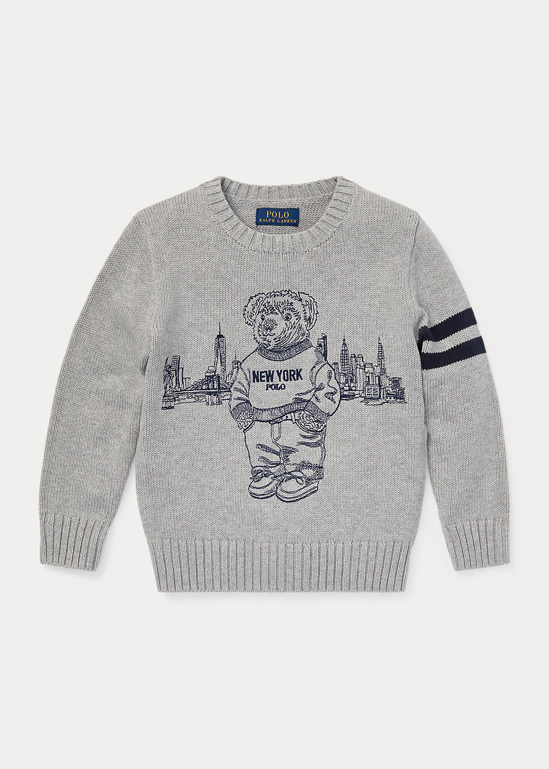 Polo Ralph Lauren New York NY Yankees MLB Fleece Baseball Bear Sweater Youth  XL