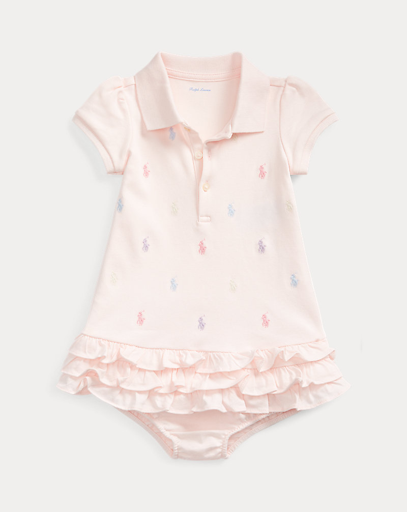 Vestido-calção Polo com folhos Bebé (menina) 1