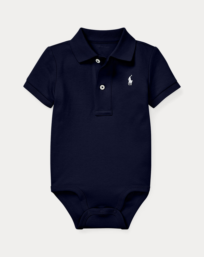Soft Cotton Polo Bodysuit Baby Boy 1