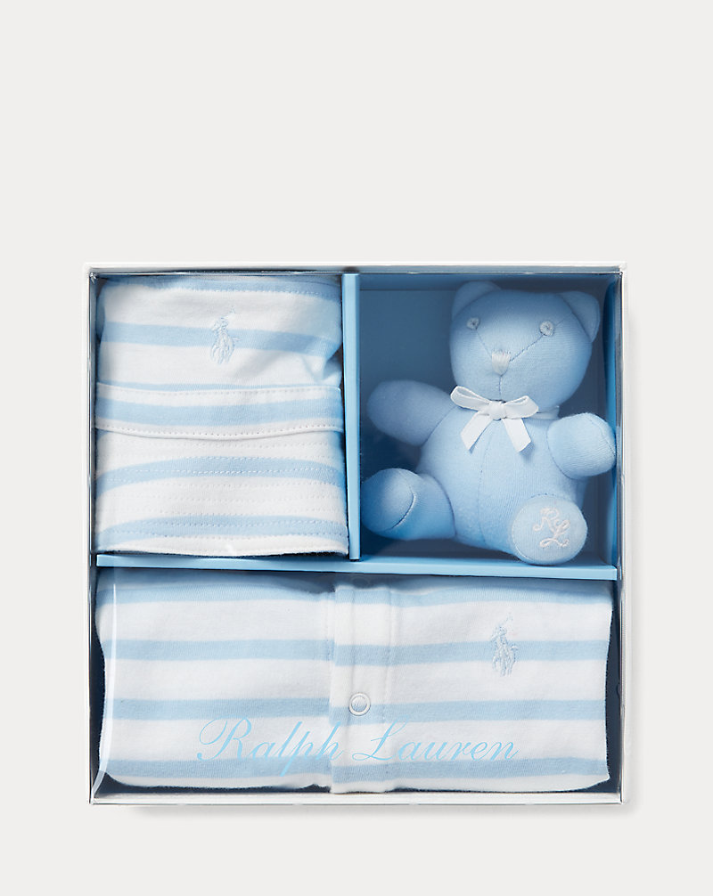Striped Shortall Gift Set Baby Boy 1
