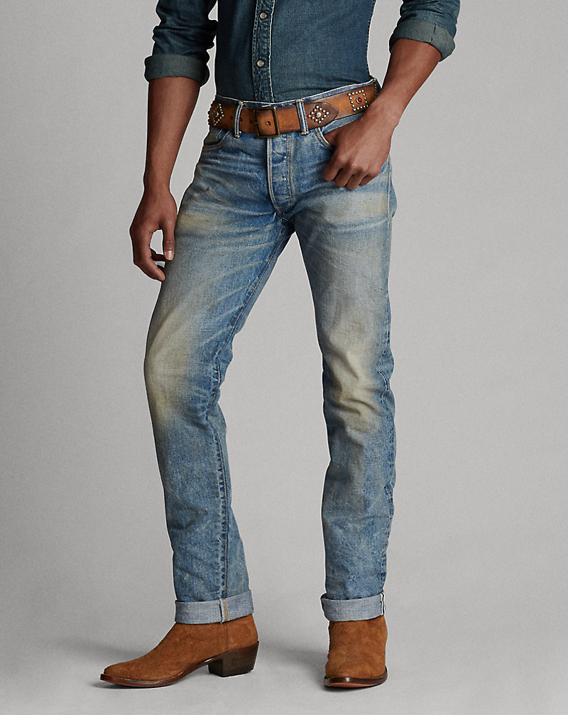 Low Straight Selvedge Jeans RRL 1