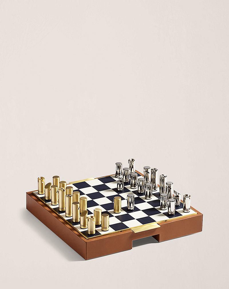 Fowler Chess and Draughts Game Gift Set Ralph Lauren Home 1