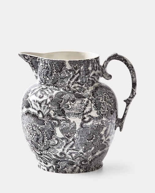 Faded Peony Etruscan Pitcher