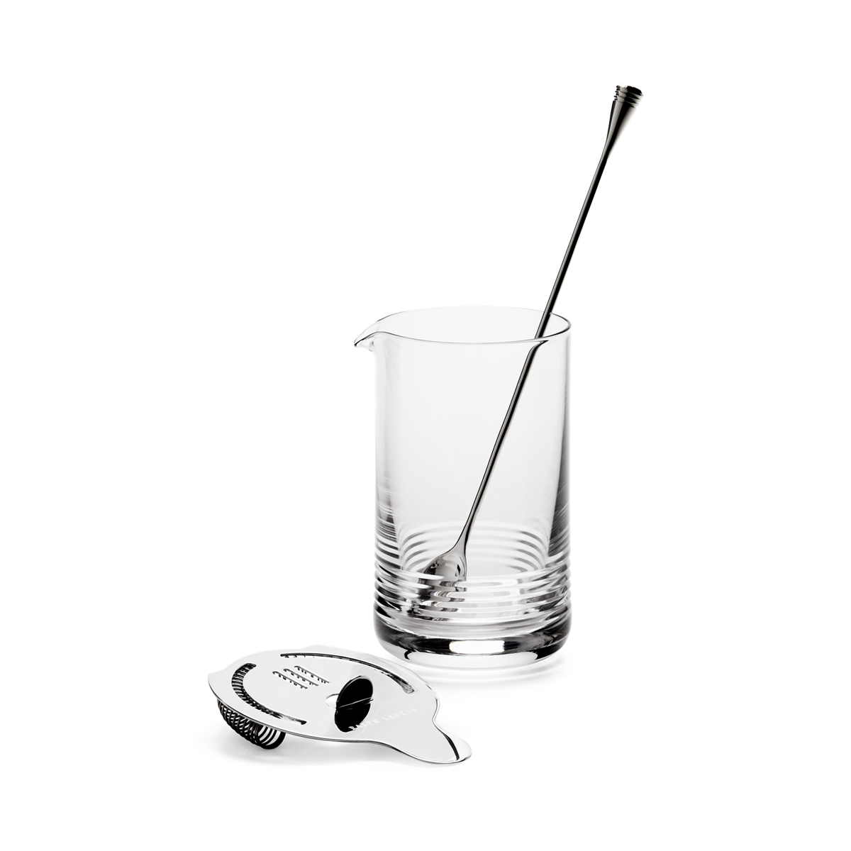 Monogrammed Mixing Glass Gift Set
