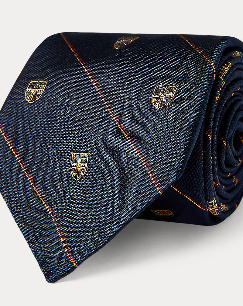 Striped Silk Narrow Club Tie Polo Ralph Lauren 1