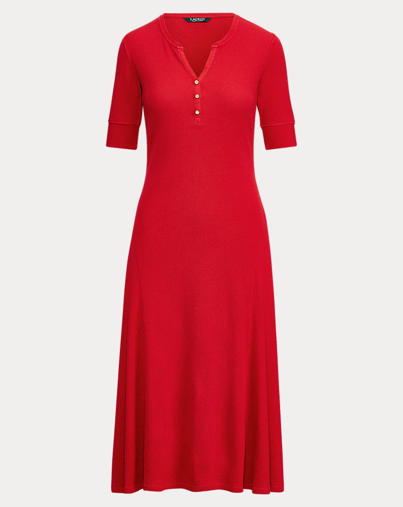 Cotton Fit-and-Flare Dress Lauren 1
