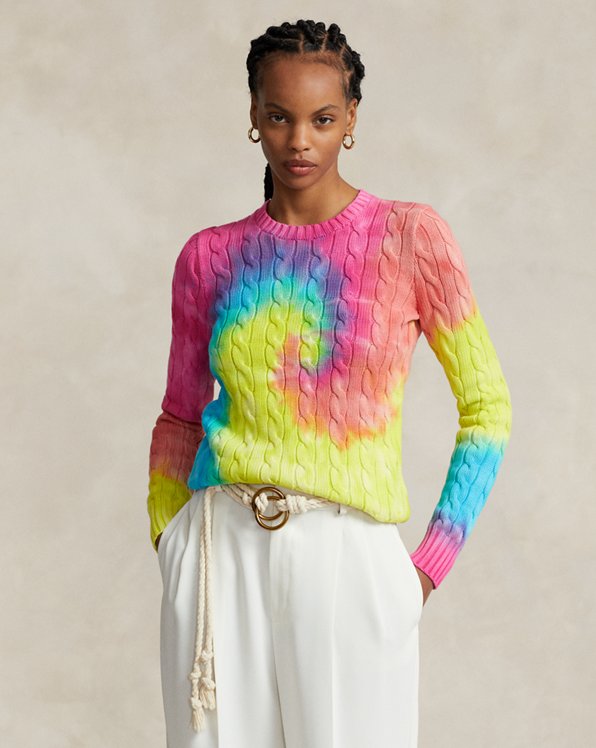 Tie-Dye Cable Jumper