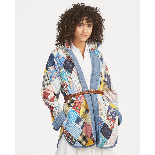 Quilt Patchwork Jacket for Women Ralph Lauren PA