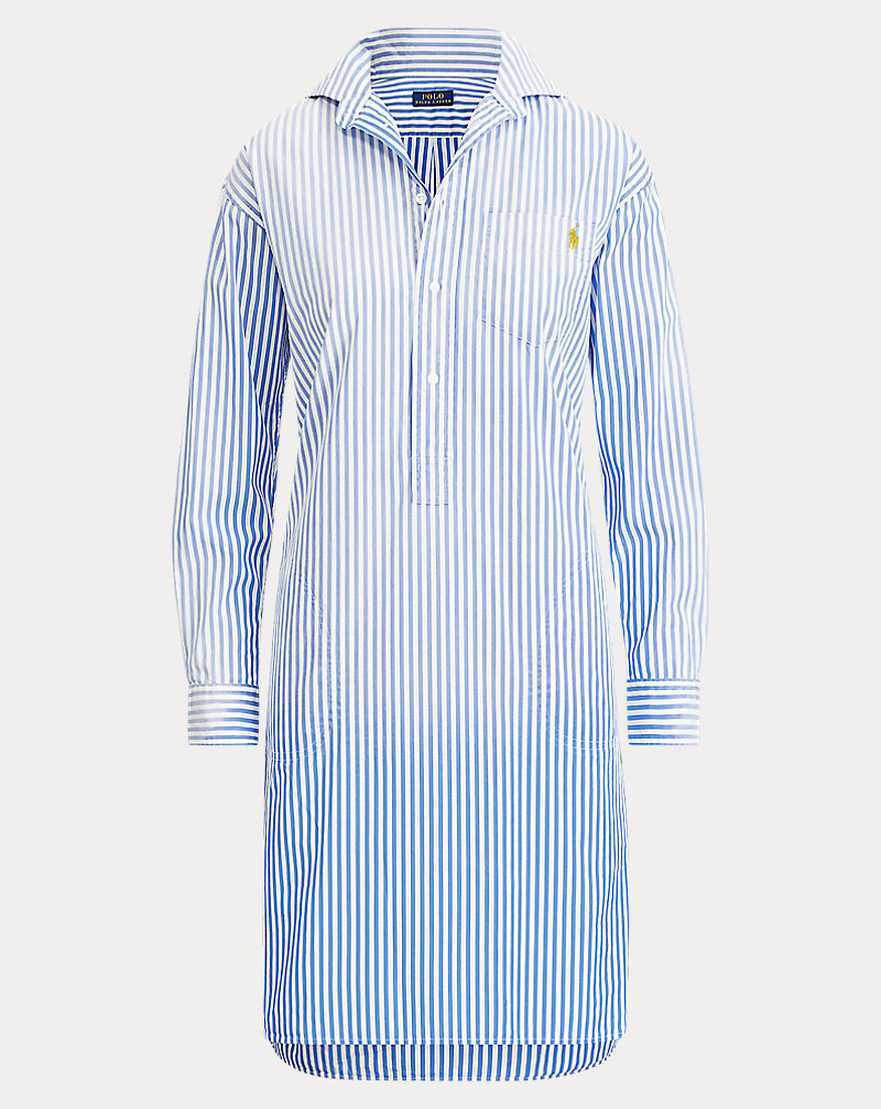 Striped Poplin Shirtdress Polo Ralph Lauren 1