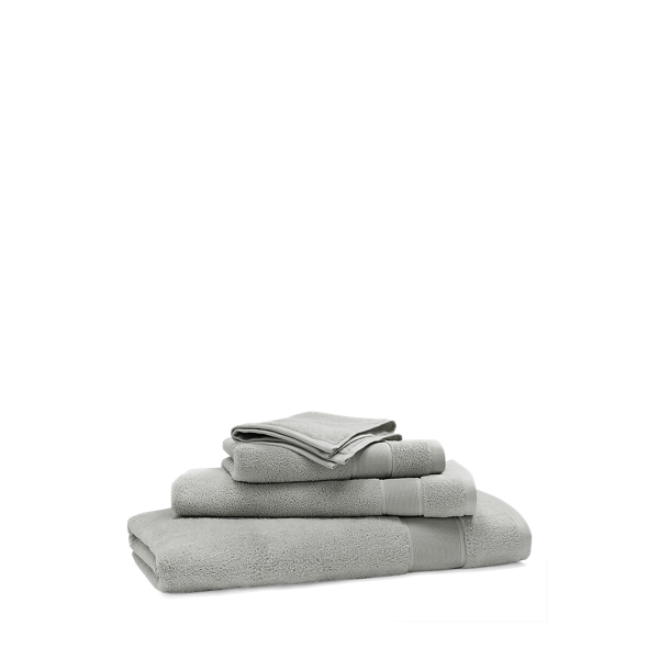 Pewter Grey Hand Towel Sanders Bath Towels & Mat, Ralph Lauren