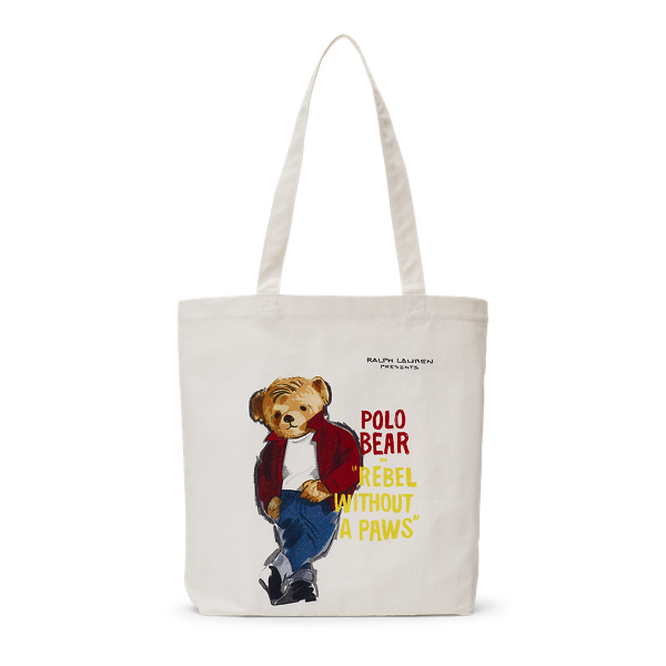 Polo Ralph Lauren Canvas Polo Bear Tote Bag