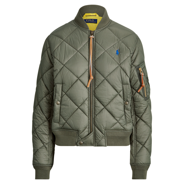 Bomber quilted jacket womens 2025