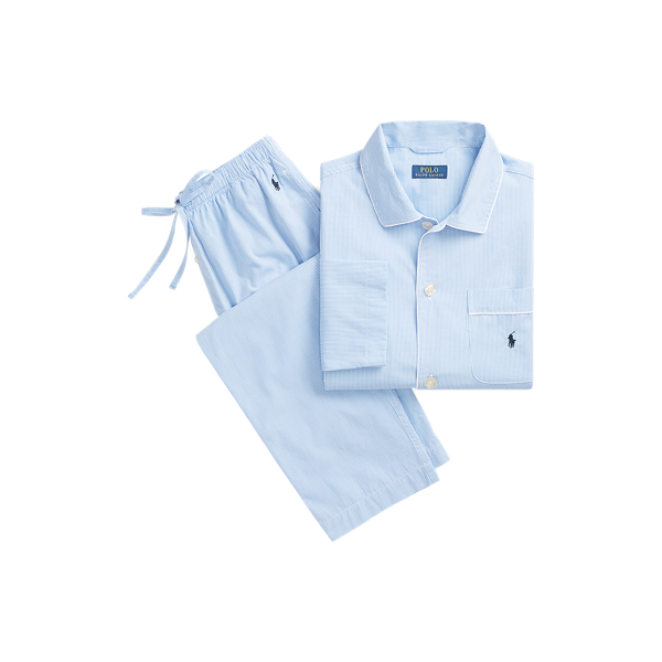 Gingham Poplin Long Sleep Set Polo Ralph Lauren 1