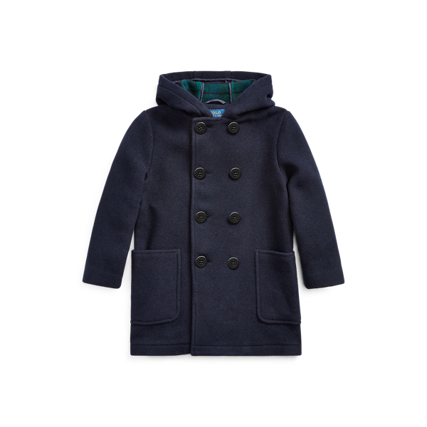 Wool-Blend Hooded Peacoat BOYS 1.5-6 YEARS 1