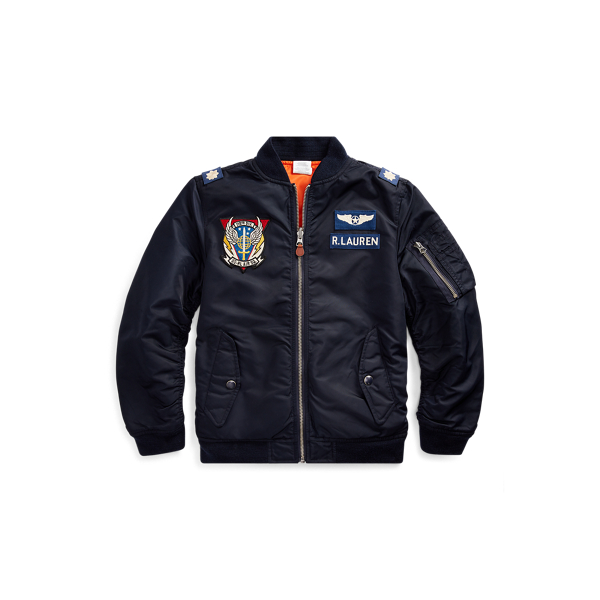 Reversible Twill Bomber Jacket BOYS 6-14 YEARS 1