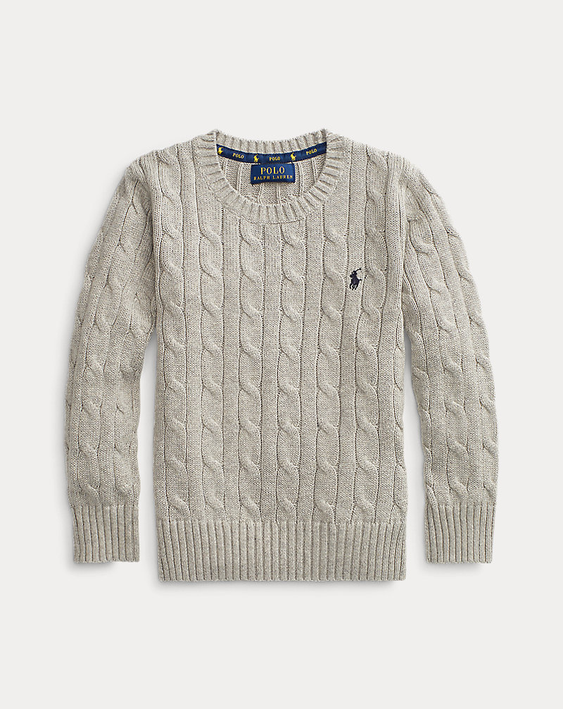 Cable-Knit Cotton Jumper BOYS 1.5-6 YEARS 1