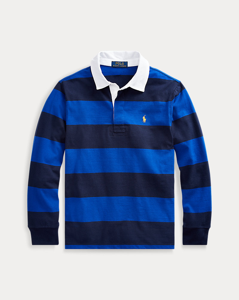 Striped Cotton Rugby Shirt BOYS 6-14 YEARS 1
