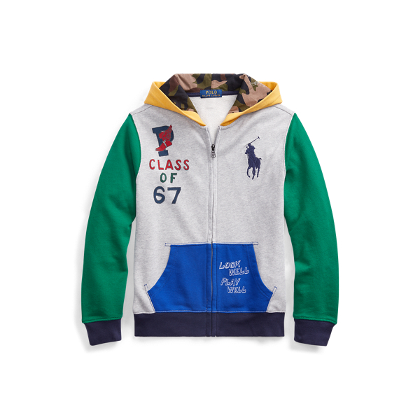 Colour-Blocked Cotton Hoodie BOYS 6-14 YEARS 1