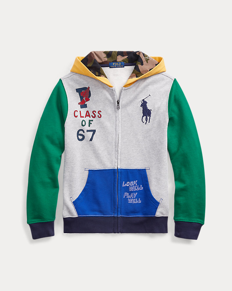 Colour-Blocked Cotton Hoodie BOYS 6-14 YEARS 1
