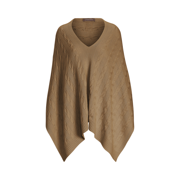 Cable Cashmere Poncho Scarf Ralph Lauren Collection 1