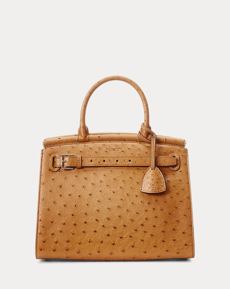 Ostrich Medium RL50 Handbag Ralph Lauren Collection 1