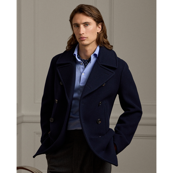 Fullerton Wool-Cashmere Peacoat Purple Label 1