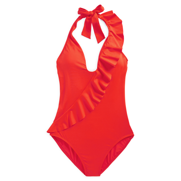 Lauren ralph lauren slimming sales fit halter tankini top