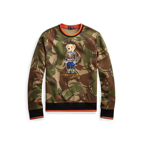 Polo bear top camo sweatshirt