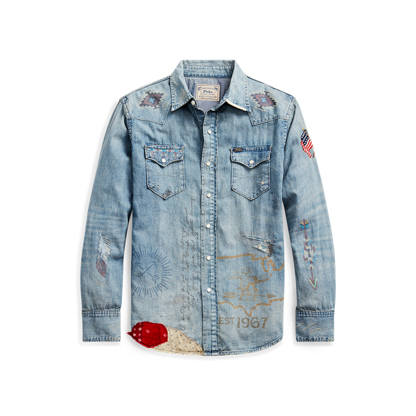 Chemise jeans ralph lauren deals