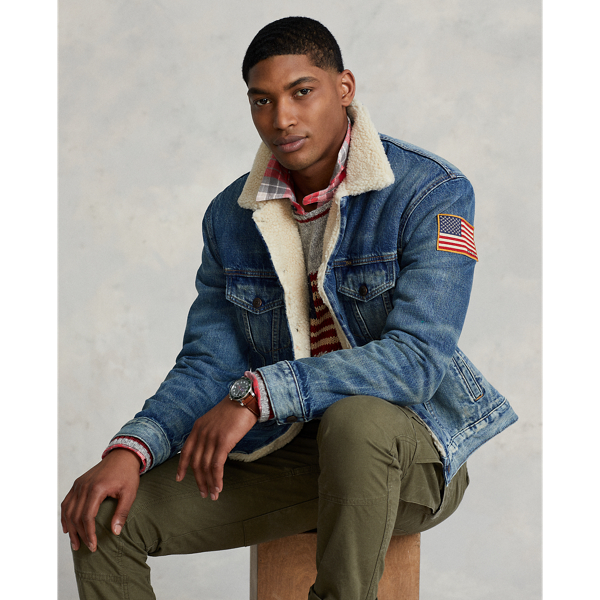 Polo ralph lauren sales fleece lined denim jacket