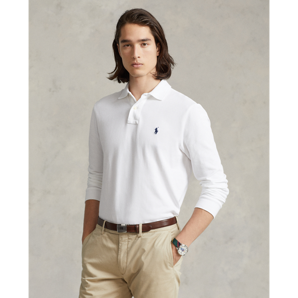 Camisa Polo em malha Custom Slim Fit