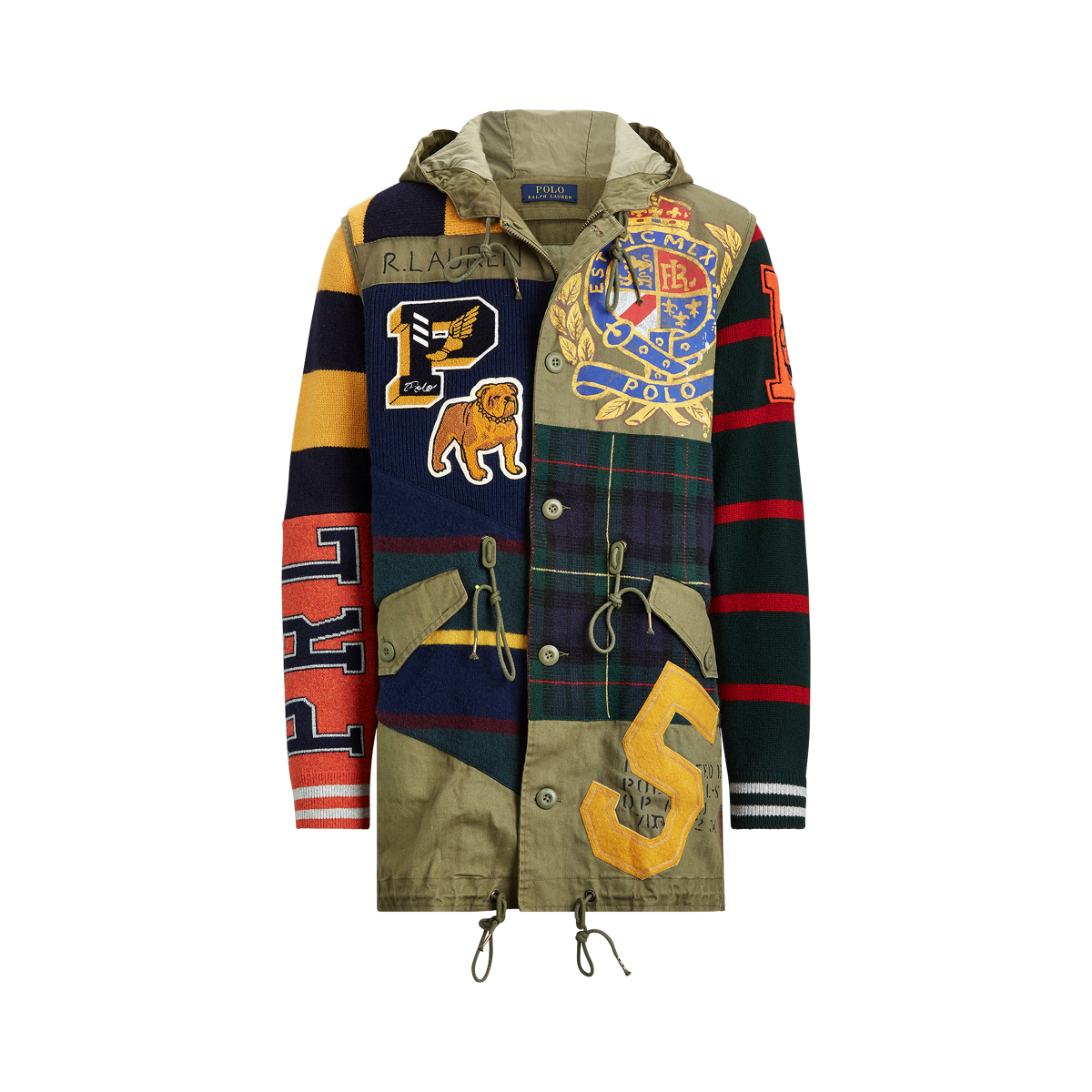 Polo ralph lauren patchwork sales jacket