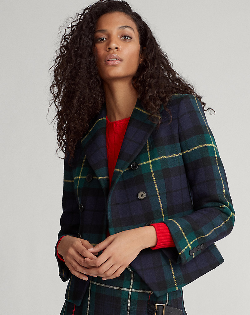 Tartan Wool-Blend Blazer Polo Ralph Lauren 1