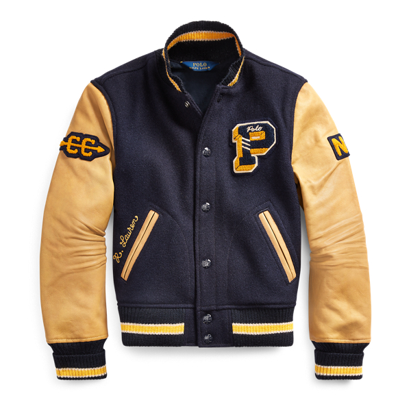 Wool-Leather Letterman Jacket GIRLS 7-14 YEARS 1