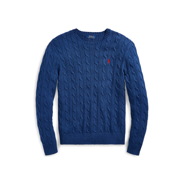 Cable-Knit Cotton Sweater | Ralph Lauren UK
