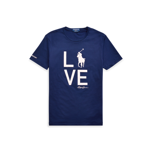 Live love t top shirt ralph lauren