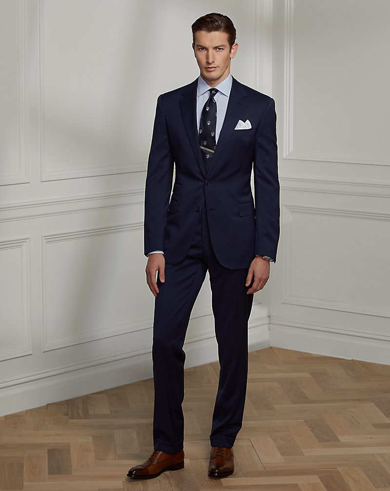 Gregory Hand-Tailored Wool Serge Suit Purple Label 1