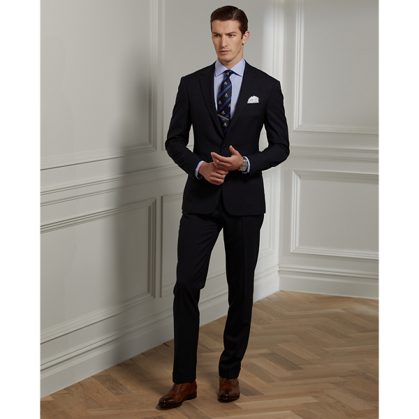 Gregory Hand-Tailored Wool Twill Suit Purple Label 1