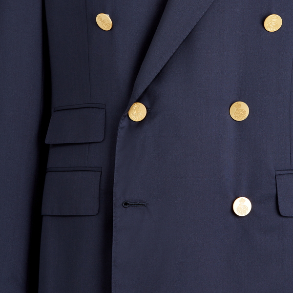 Purple Label Gregory Wool Serge Peak-Lapel Blazer 6