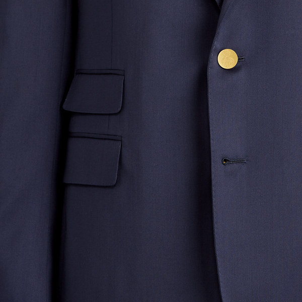 Purple Label Gregory Wool Serge Notch-Lapel Blazer 7